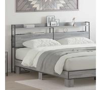 vidaXL Testata contenitore Grigio sonoma 200 cm Legno multistrato