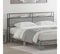 vidaXL Testata contenitore Grigio sonoma 200 cm Legno multistrato