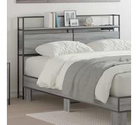 vidaXL Testata contenitore Grigio sonoma Legno multistrato