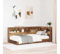 vidaXL Testiera Libreria in Legno Vecchio 100 x 200cm - Soluzione per Storage ad Angolo con Finitura Marrone. Facile da Assemblare, Design Autoportante per la Camera da Letto, Offre Ampio Spazio per