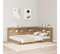 vidaXL Testata contenitore Rovere artigianale 140 cm Legno multistrato