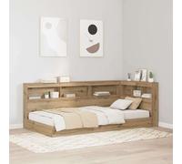vidaXL Testata contenitore Rovere artigianale 80 cm Legno multistrato