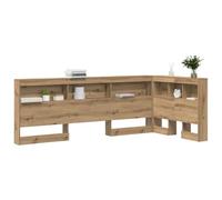 vidaXL Testata Contenitore Rovere Artigianale 90 cm Legno Multistrato, Mobile per Camera, Testata Rettangolare, soluzioni salvaspazio, Organizer Funzionale, Stile Minimalista