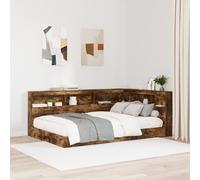 vidaXL Testata contenitore Rovere fumo 120 cm Legno multistrato