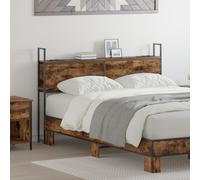 vidaXL Testata contenitore Rovere fumo 135 cm Legno multistrato