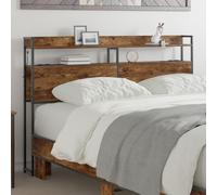 vidaXL Testiera moderna per la tua camera da letto. Letto contemporaneo con uno stile unico e una cornice salvaspazio. Ideale come organizer per il comodino, con illuminazione integrata.