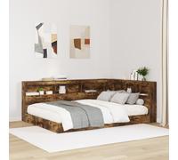 vidaXL Testata contenitore Rovere fumo 150 cm Legno multistrato