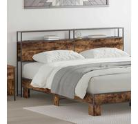 vidaXL Testata contenitore Rovere fumo 200 cm Legno multistrato