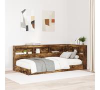 vidaXL Testata contenitore Rovere fumo 80 cm Legno multistrato