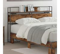 vidaXL Testata contenitore Rovere fumo Legno multistrato