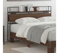 vidaXL Testata contenitore Rovere marrone 120 cm Legno multistrato