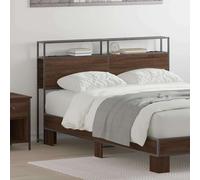 vidaXL Testata contenitore Rovere marrone 120 cm Legno multistrato
