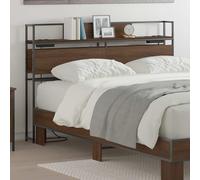 vidaXL Testata contenitore Rovere marrone 160 cm Legno multistrato