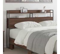 vidaXL Testata contenitore Rovere marrone 160 cm Legno multistrato