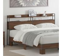 vidaXL Testata contenitore Rovere marrone 200 cm Legno multistrato