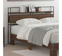 vidaXL Testata contenitore Rovere marrone Legno multistrato