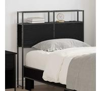 vidaXL Testata contenitore Rovere nero 100 cm Legno multistrato