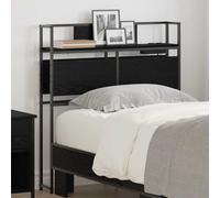 vidaXL Testata contenitore Rovere nero 100 cm Legno multistrato