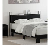 vidaXL Testata contenitore Rovere nero 120 cm Legno multistrato