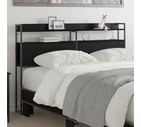 vidaXL Testiera moderna, mobile per camera da letto, letto contemporaneo, accessorio elegante con spazio di archiviazione, organizer da comodino, con illuminazione integrata.
