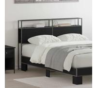 vidaXL Testata contenitore Rovere nero 150 cm Legno multistrato