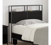 vidaXL Testata contenitore Rovere nero 75 cm Legno multistrato
