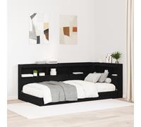 vidaXL Testata contenitore Rovere nero 90 cm Legno multistrato