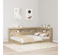 vidaXL Testata contenitore rovere sonoma 120 cm Legno multistrato