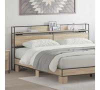 vidaXL Testata contenitore rovere sonoma 200 cm Legno multistrato