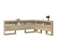 vidaXL Testata Contenitore Rovere Sonoma 150 cm Legno Multistrato, Mobile per Camera, Testata Rettangolare, soluzioni salvaspazio, Organizer Funzionale, Stile Minimalista