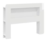 vidaXL Testata del letto Bianco Lucido Legno ingegnerizzato
