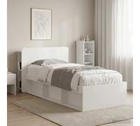 vidaXL Testiera con armadio lucido in legno, mobili moderni per camera da letto, testiera a U, soluzione di archiviazione elegante, decorativa e salvaspazio