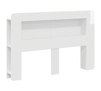 vidaXL Testata del letto Bianco Lucido Legno ingegnerizzato