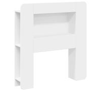 vidaXL Testata del letto con archiviazione Bianco Legno ingegnerizzato