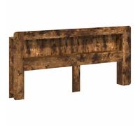 vidaXL Testata del letto Quercia Affumicata 215 x 18,5 x 100 cm