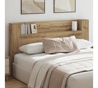 vidaXL Testata del letto rovere artigianale 180 x 17 x 104.5 cm