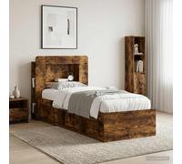 vidaXL Testata del letto Rovere Fumo Legno ingegnerizzato