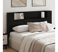 vidaXL Testata del letto Rovere nero Legno multistrato