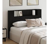 vidaXL Testata del letto Rovere nero Legno multistrato