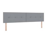 vidaXL Testiera LED Con Bottoni Grigio Chiaro 100 cm Tessuto
