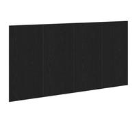 vidaXL Testata rettangolare in rovere nero | Mobili contemporanei interni legno massello 160Cm L X 80Cm H 1.5Cm D Facile montaggio Accessori eleganti camera da letto duraturi
