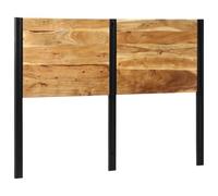 vidaXL Testiera 140 cm in Legno Massello di Acacia e Ferro, testiera Letto, Pannello testiera, testiera Doppia, Pannello testiera, testiera a Pannello