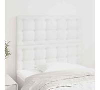 VidaXL Testiera 2 pz Bianca 90x5x78/88 cm in Similpelle