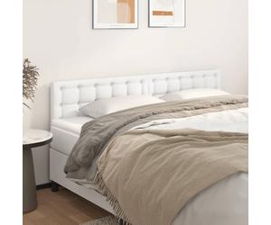 vidaXL Testiera 2 pz Bianca 90x5x78/88 cm in Similpelle