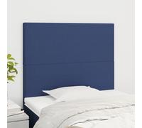 vidaXL Testiera 2 pz Blu 100x5x78/88 cm in Tessuto