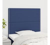 vidaXL Testiera 2 pz Blu 90x5x78/88 cm in Tessuto