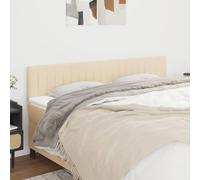 vidaXL Testiera 2 pz Crema 100x5x78/88 cm in Tessuto