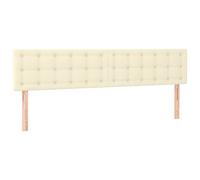 vidaXL Testiera 2 pezzi in similpelle Crema 80x5x78/88 cm