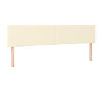 vidaXL Testiera 2 pz Crema 90x5x78/88 cm in Similpelle