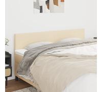 vidaXL Testiera 2 pz Crema 90x5x78/88 cm in Tessuto